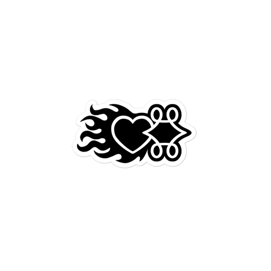 Flaming Sticker