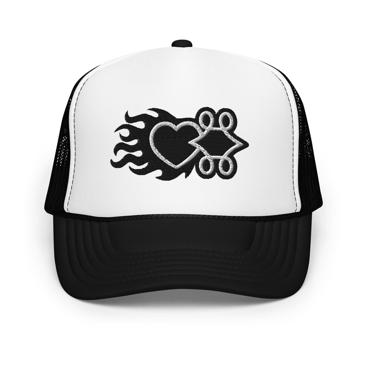 Flaming Logo Trucker Hat