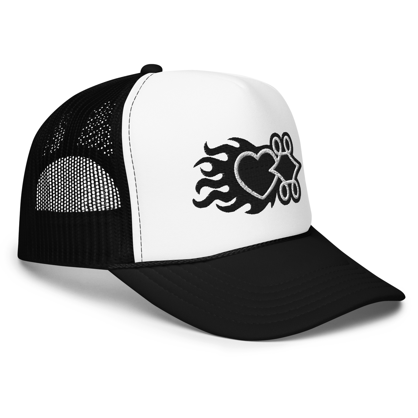 Flaming Logo Trucker Hat