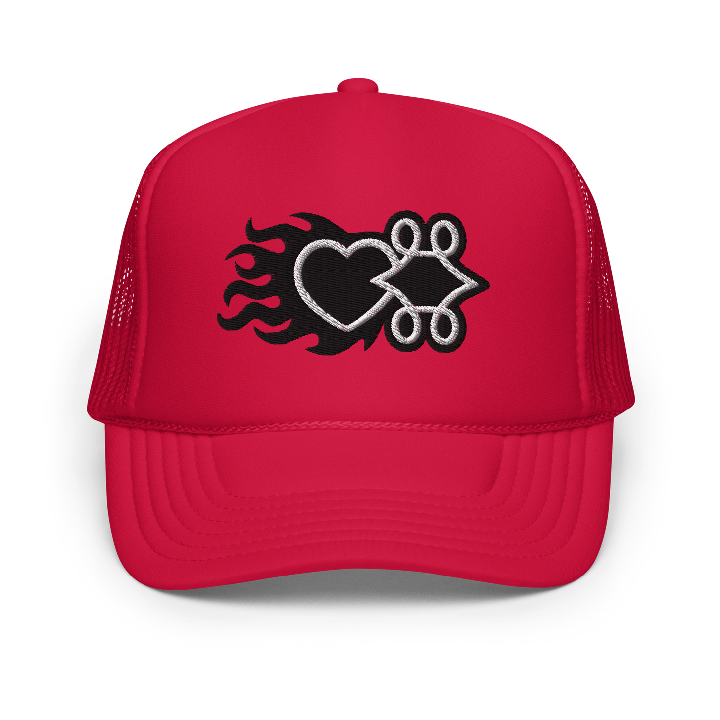 Flaming Logo Trucker Hat