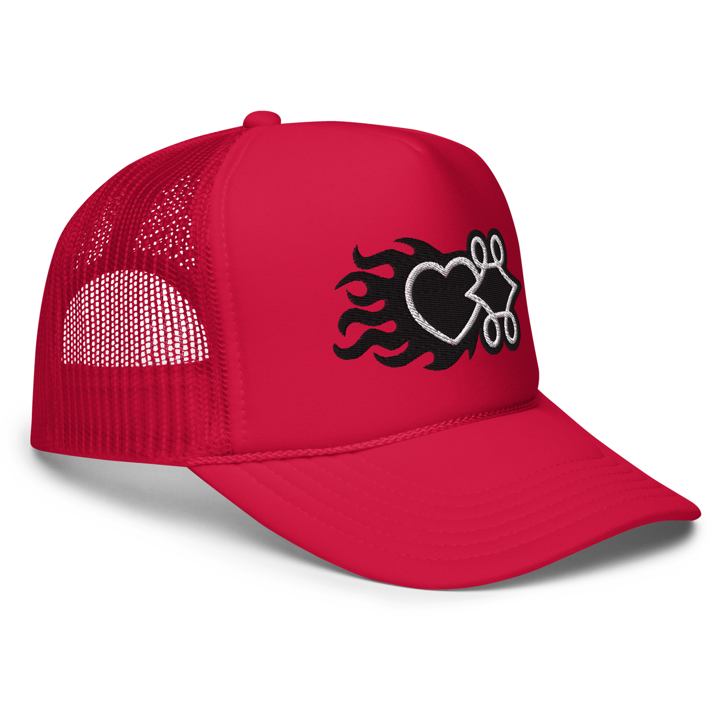 Flaming Logo Trucker Hat