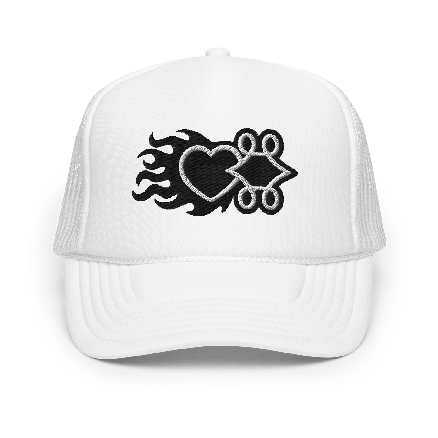 Flaming Logo Trucker Hat