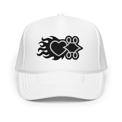 Flaming Logo Trucker Hat