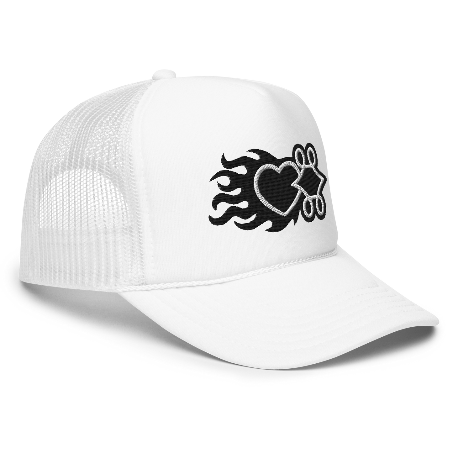 Flaming Logo Trucker Hat